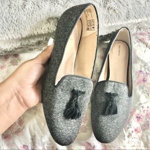 Lands’ End gray loafers size 8 1/2